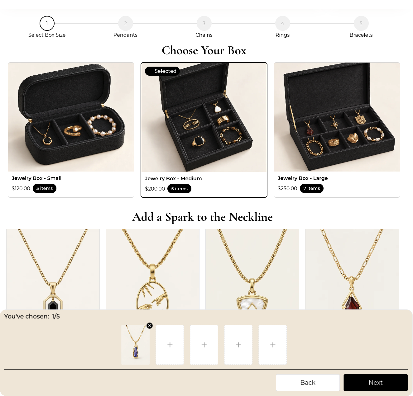 Jewelry template before
