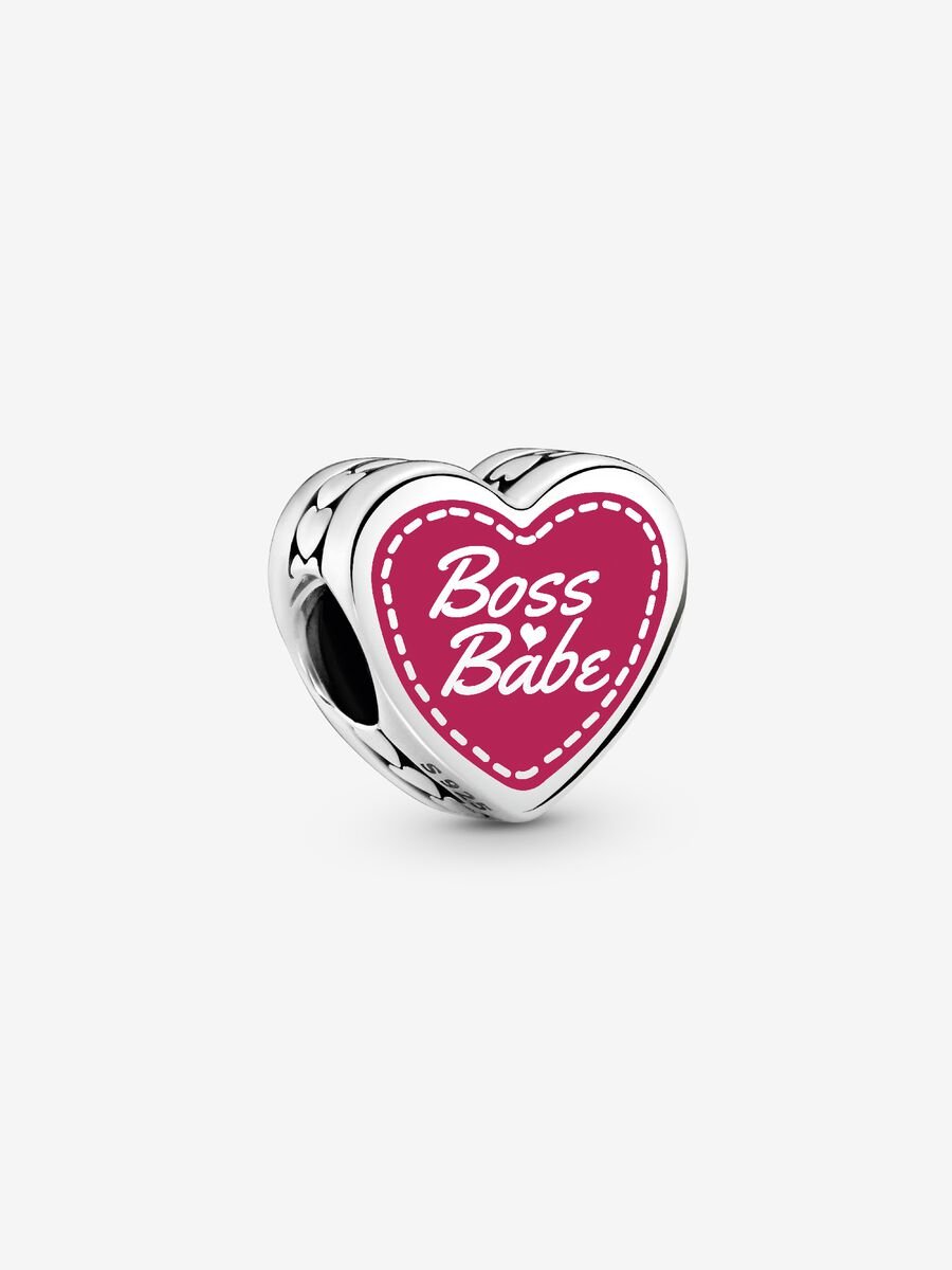 Engravable Boss Babe Heart Charm