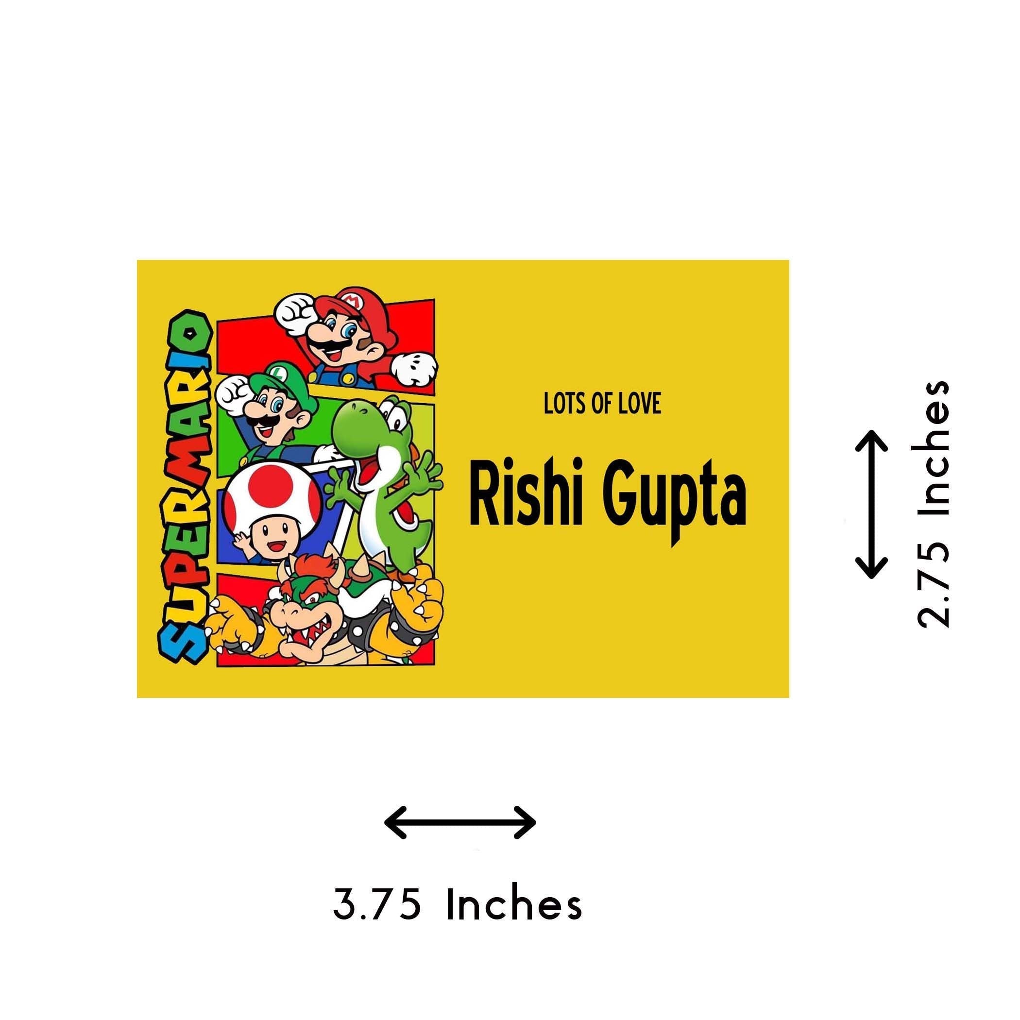 Gift tags / Gift Stickers - Mario Design