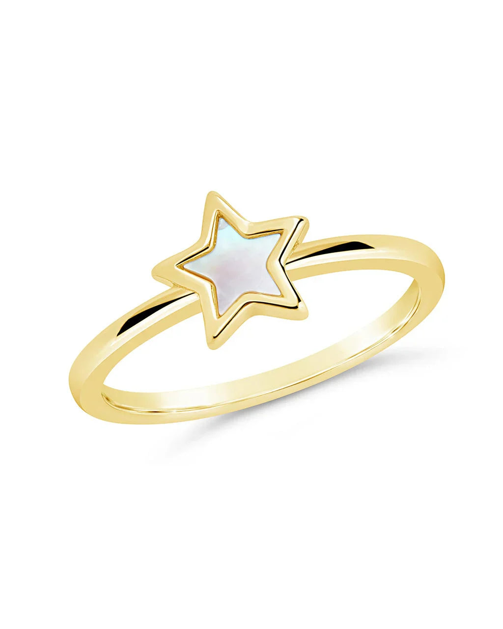 Bez Mother of Pearl Star Ring