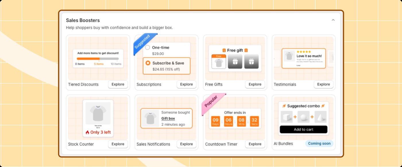 Sales Boosters in the Revenue Hub