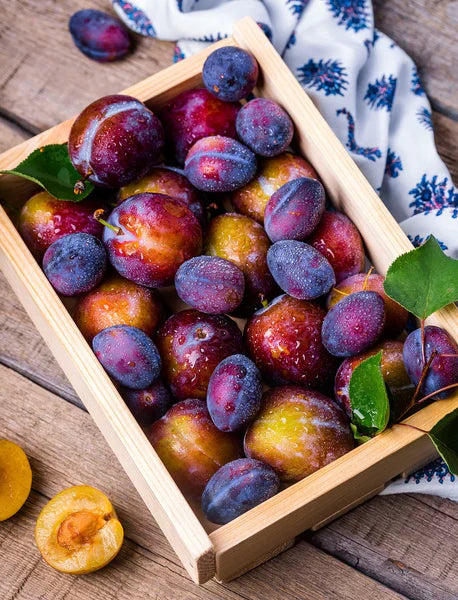 Juicy plums
