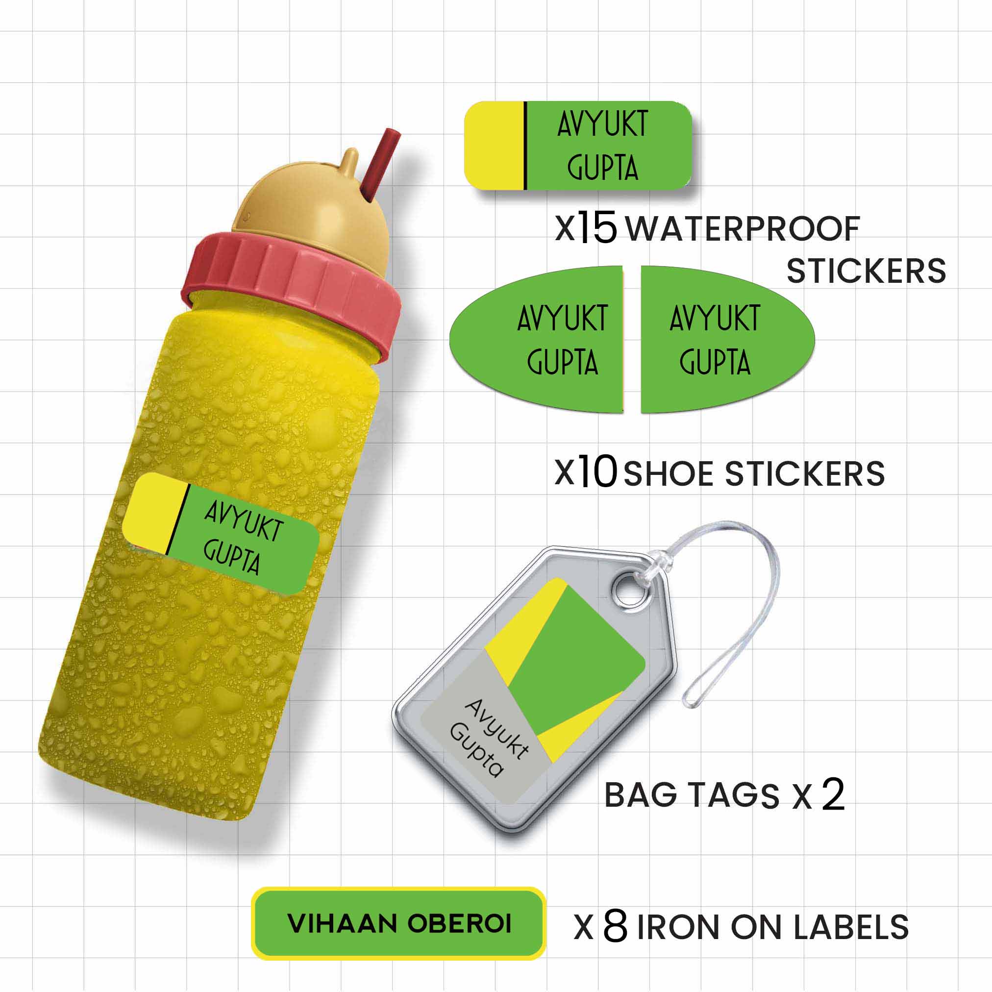 Personalized School Labels Pack