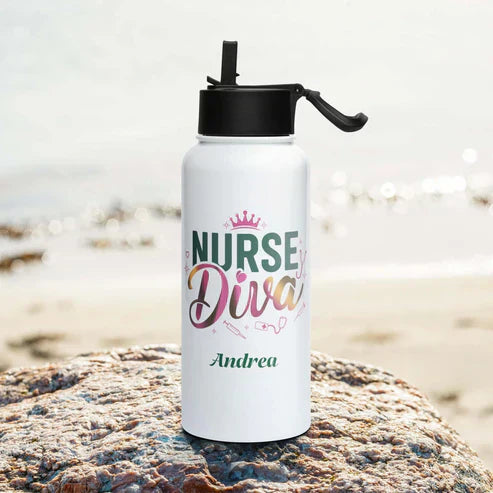 Stainless Steel Water Bottle with Straw Lid – Stay Hydrated in Style