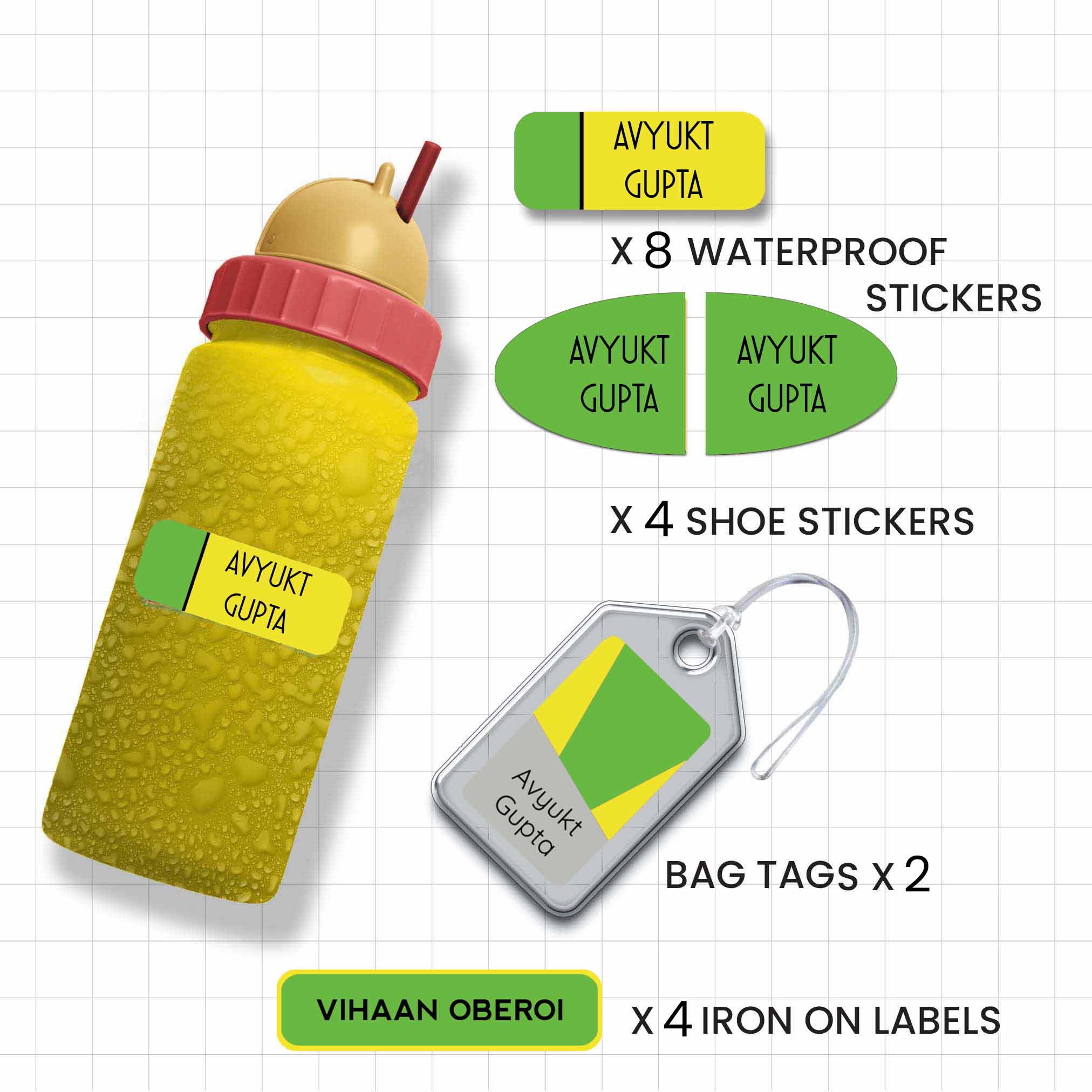 Personalized School Labels Pack
