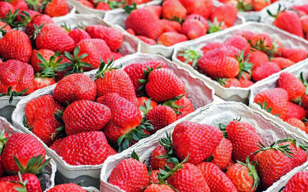 Box of strawberries