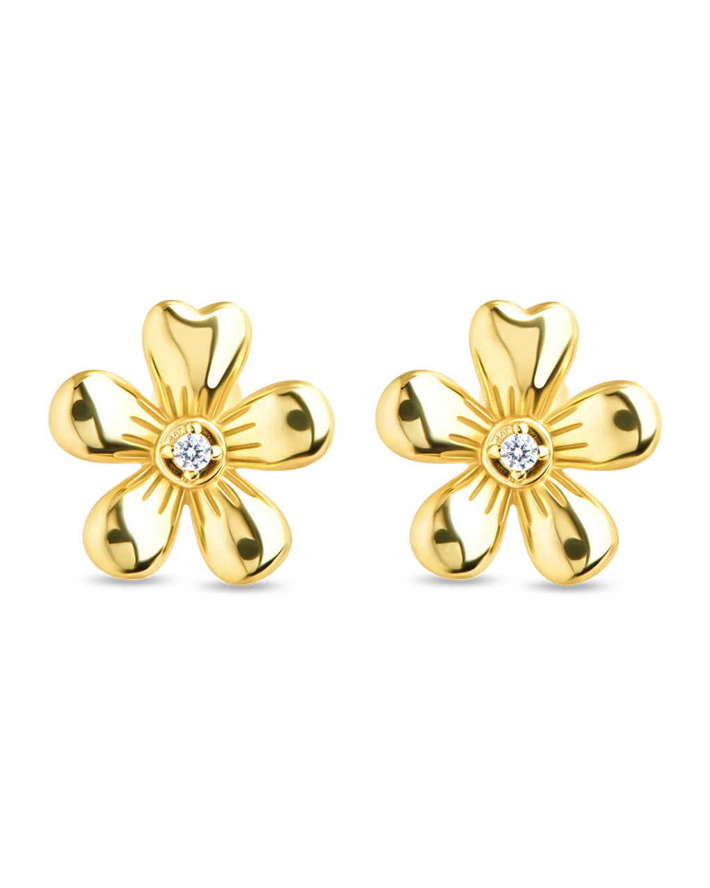 Jocelyn CZ Micro Flower Stud Earrings