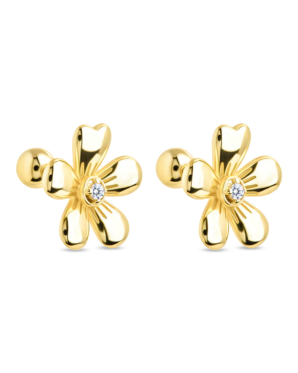 Jocelyn CZ Micro Flower Stud Earrings