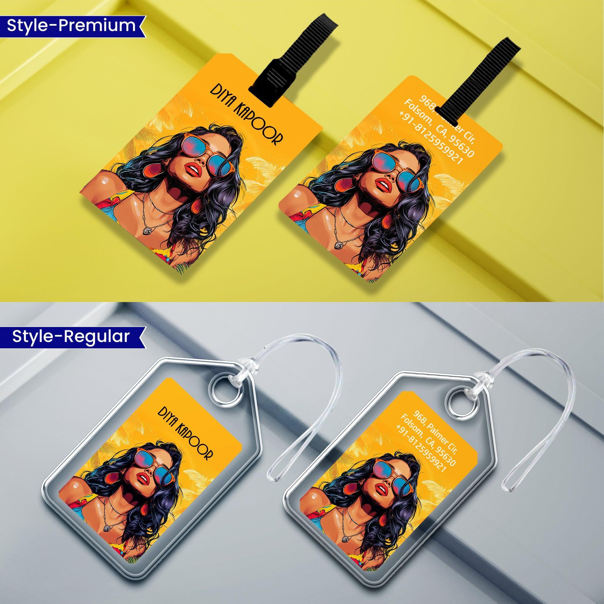 Personalized Luggage Tags - Sunkissed Design